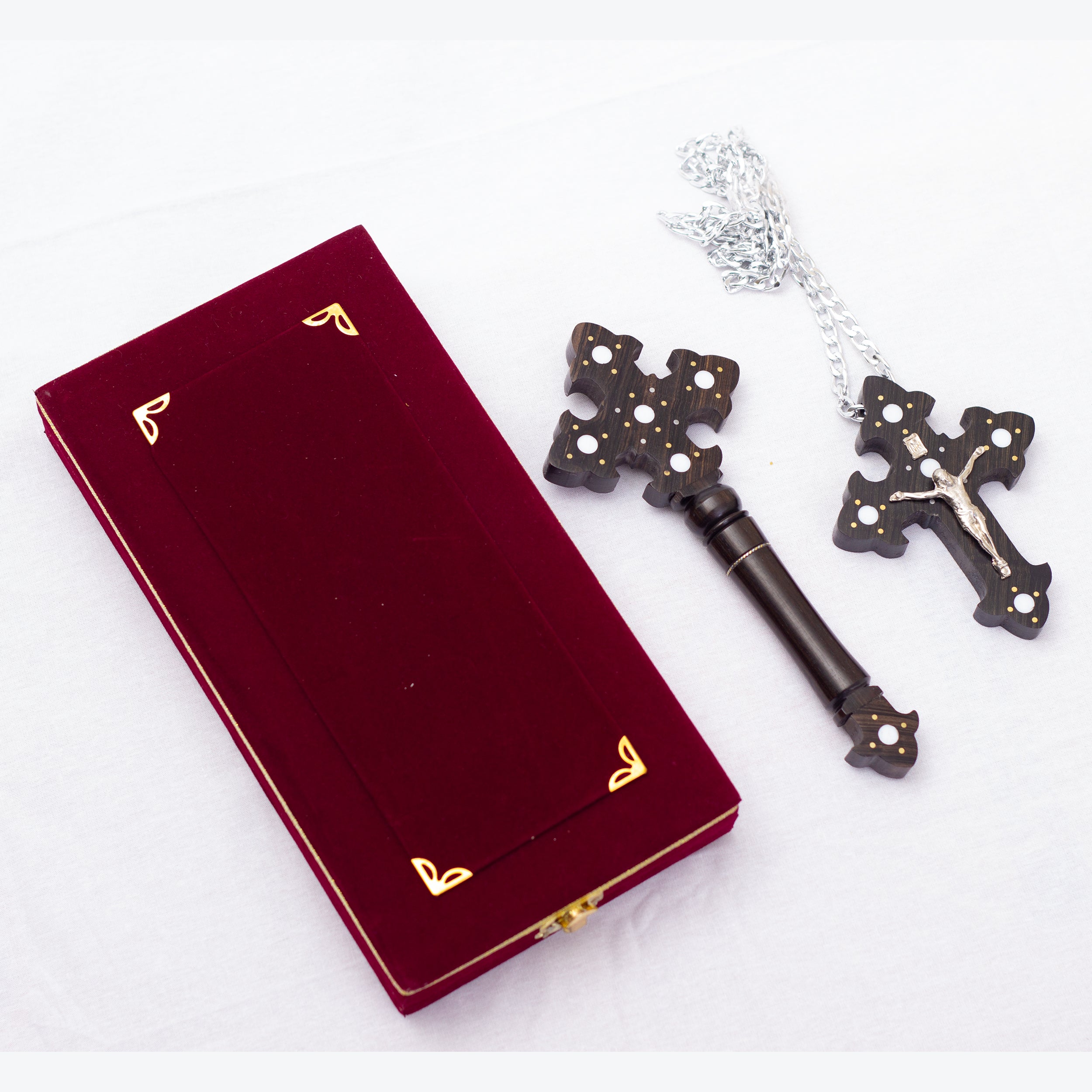 Priest Blessing Cross